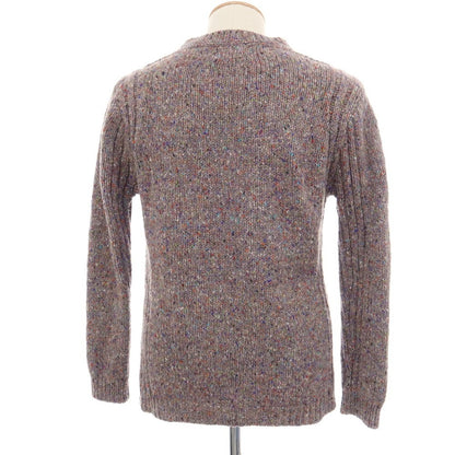 【中古】フィッシャーマン FISHERMAN OUT OF IRELAND ウール クルーネック プルオーバーニット パープル系xマルチカラー【サイズS】【 状態ランクB 】【 メンズ 】