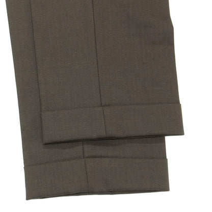 【中古】グリーンレーベルリラクシング green label relaxing ウールポリエステル ドレススラックスパンツ ダークアッシュブラウン系【サイズM】【 状態ランクB 】【 メンズ 】
