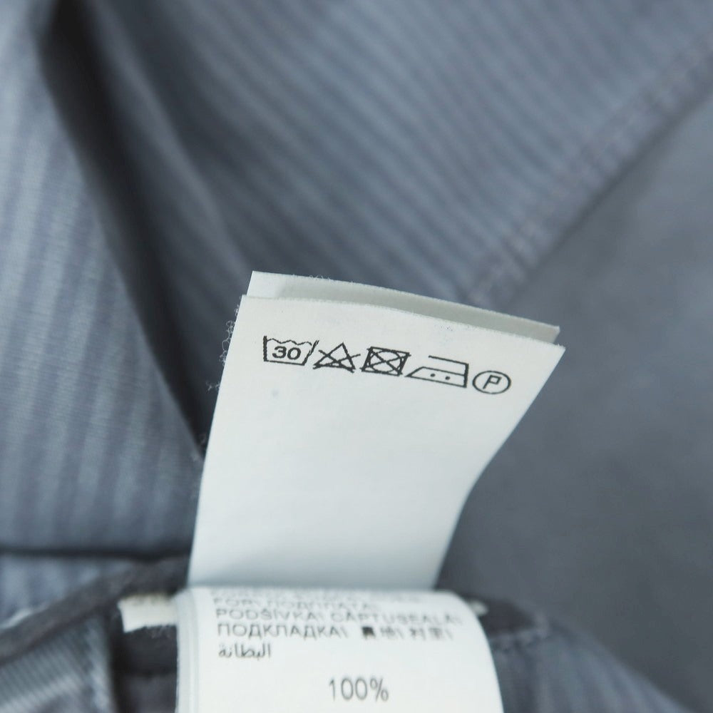 【中古】ブルネロクチネリ Brunello Cucinelli ストレッチ ツイルコットン ボンバージャケット ブルゾン グレイッシュブルー【サイズ50】【 状態ランクD 】【 メンズ 】