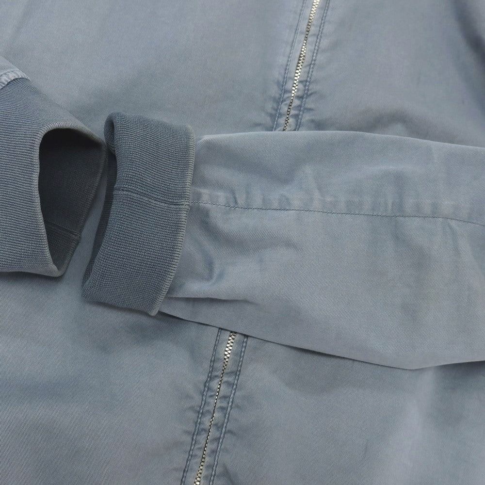 【中古】ブルネロクチネリ Brunello Cucinelli ストレッチ ツイルコットン ボンバージャケット ブルゾン グレイッシュブルー【サイズ50】【 状態ランクD 】【 メンズ 】