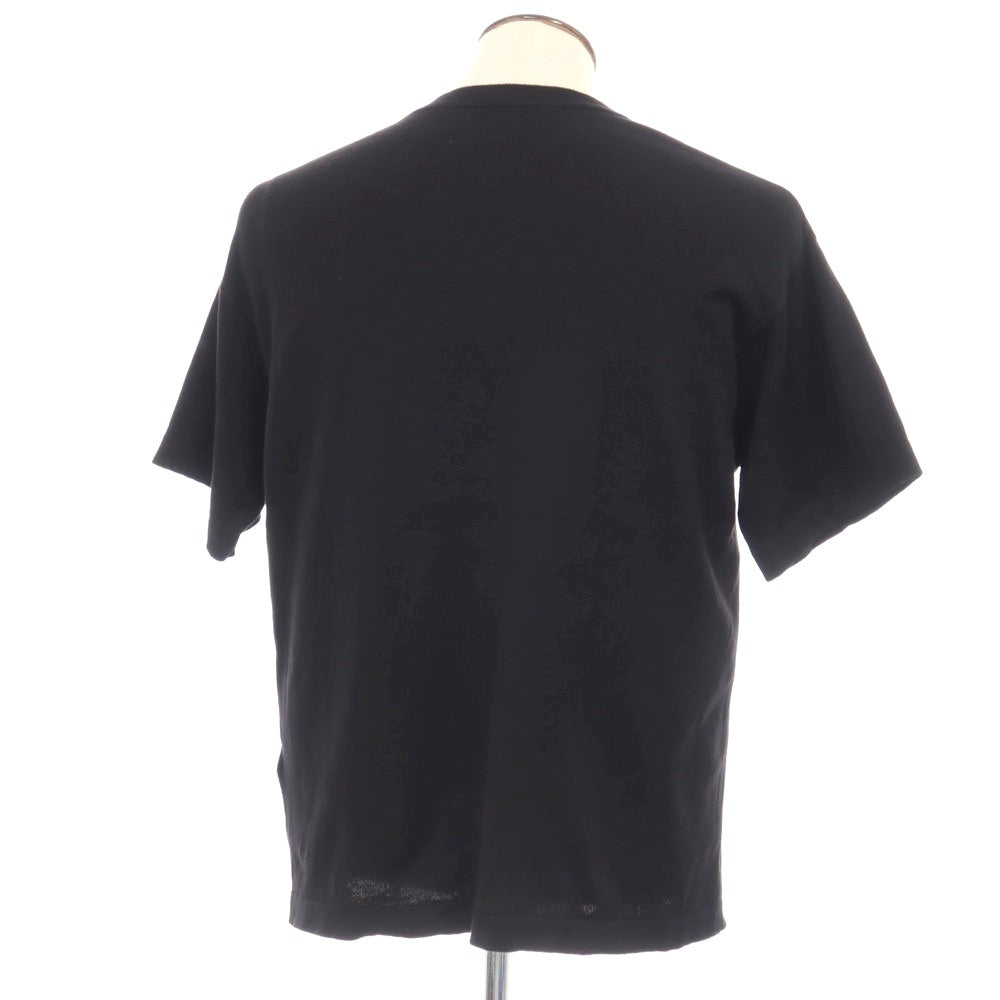 【中古】ジョンスメドレー JOHN SMEDLEY シーアイランドコットン ニット クルーネック 半袖Ｔシャツ ブラック【サイズL】【 状態ランクC 】【 メンズ 】