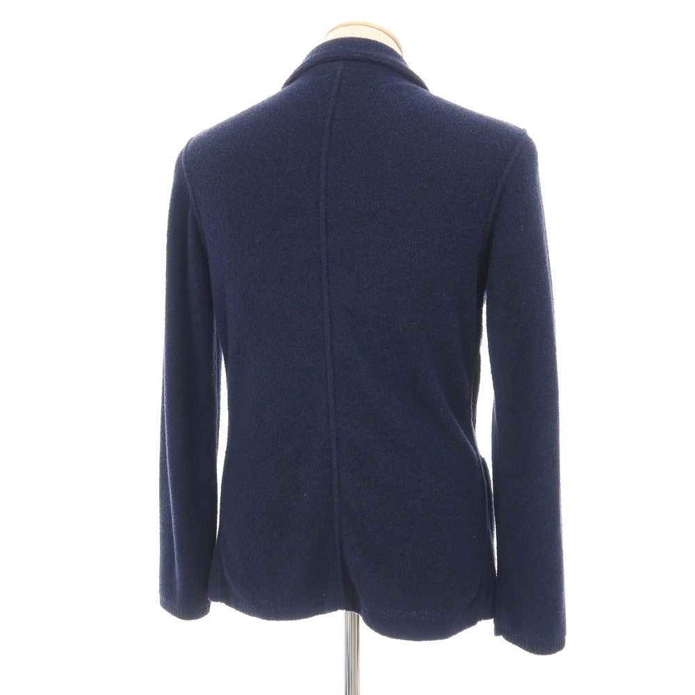 【中古】ラルディーニ LARDINI コットンナイロン 2B ニットジャケット ネイビー【サイズXS】【 状態ランクB 】【 メンズ 】