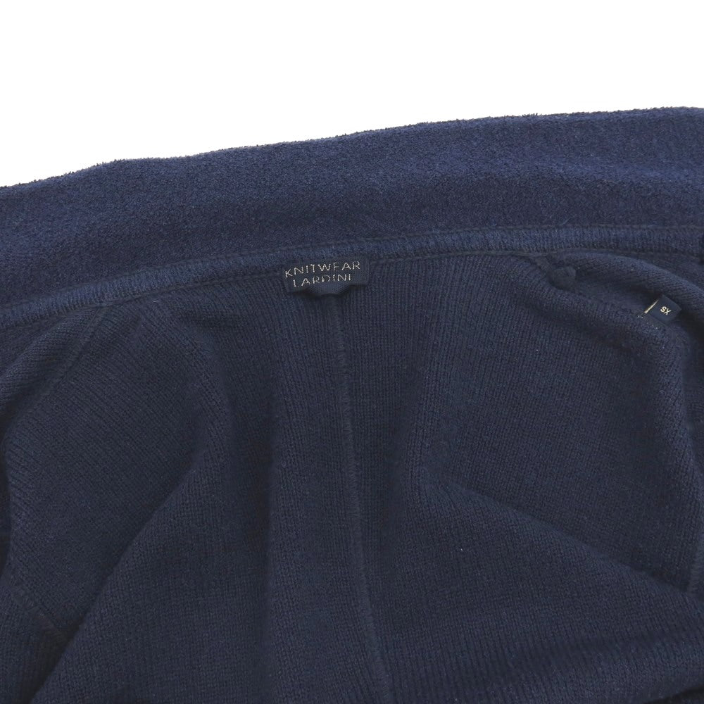 【中古】ラルディーニ LARDINI コットンナイロン 2B ニットジャケット ネイビー【サイズXS】【 状態ランクB 】【 メンズ 】