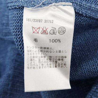 【中古】グランサッソ GRAN SASSO Vintage ウール タートルネック プルオーバーニット ダルブルー【サイズ44】【 状態ランクC 】【 メンズ 】