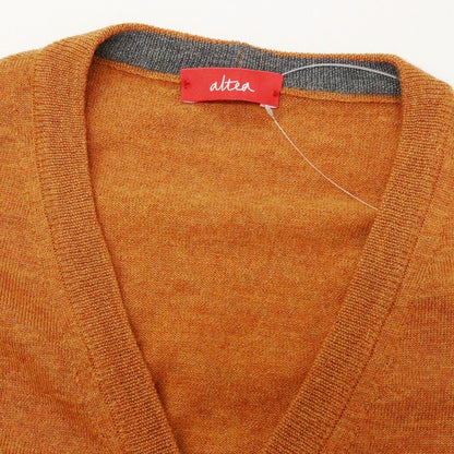 【中古】アルテア Altea ウール ニットベスト ダークオレンジ【サイズXS】【 状態ランクC 】【 メンズ 】