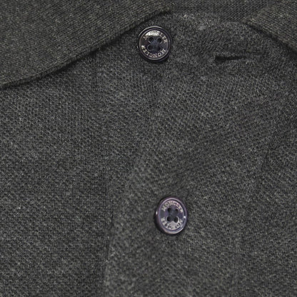【中古】モンクレール MONCLER コットン 半袖ポロシャツ ダークグレー【サイズM】【 状態ランクC 】【 メンズ 】