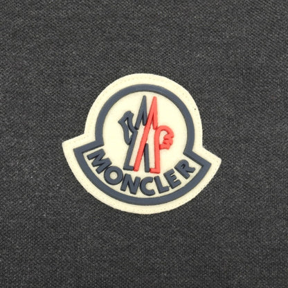 【中古】モンクレール MONCLER コットン 半袖ポロシャツ ダークグレー【サイズM】【 状態ランクC 】【 メンズ 】