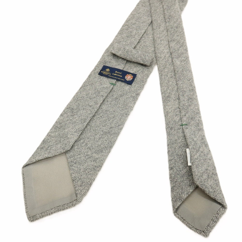 【中古】ルイジ ボレッリ Luigi Borrelli カシミヤ 無地ネクタイ グレー【 状態ランクB 】【 メンズ 】