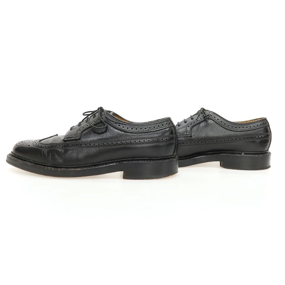 【中古】フローシャイム FLORSHEIM 80’s Kenmoor インペリアル 型押しレザー ドレスシューズ ブラック【サイズ6 1/2 EEE】【 状態ランクB 】【 メンズ 】