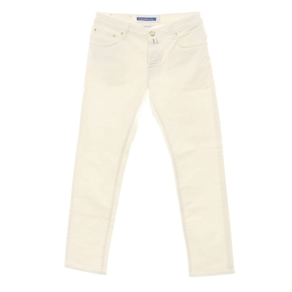 【中古】ヤコブコーエン JACOB COHEN NICK ストレッチ コットン デニムパンツ ホワイト【サイズ33】【 状態ランクB 】【 メンズ 】
