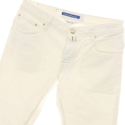 【中古】ヤコブコーエン JACOB COHEN NICK ストレッチ コットン デニムパンツ ホワイト【サイズ33】【 状態ランクB 】【 メンズ 】