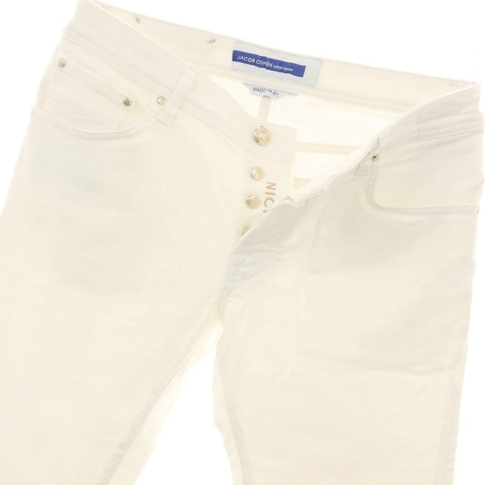 【中古】ヤコブコーエン JACOB COHEN NICK ストレッチ コットン デニムパンツ ホワイト【サイズ33】【 状態ランクB 】【 メンズ 】