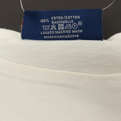 【中古】セントジェームス SAINT JAMES コットン ボーダー ボートネック 半袖Ｔシャツ ホワイトxブラック【サイズ5】【 状態ランクC 】【 メンズ 】