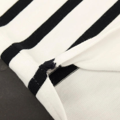【中古】セントジェームス SAINT JAMES コットン ボーダー ボートネック 半袖Ｔシャツ ホワイトxブラック【サイズ5】【 状態ランクC 】【 メンズ 】