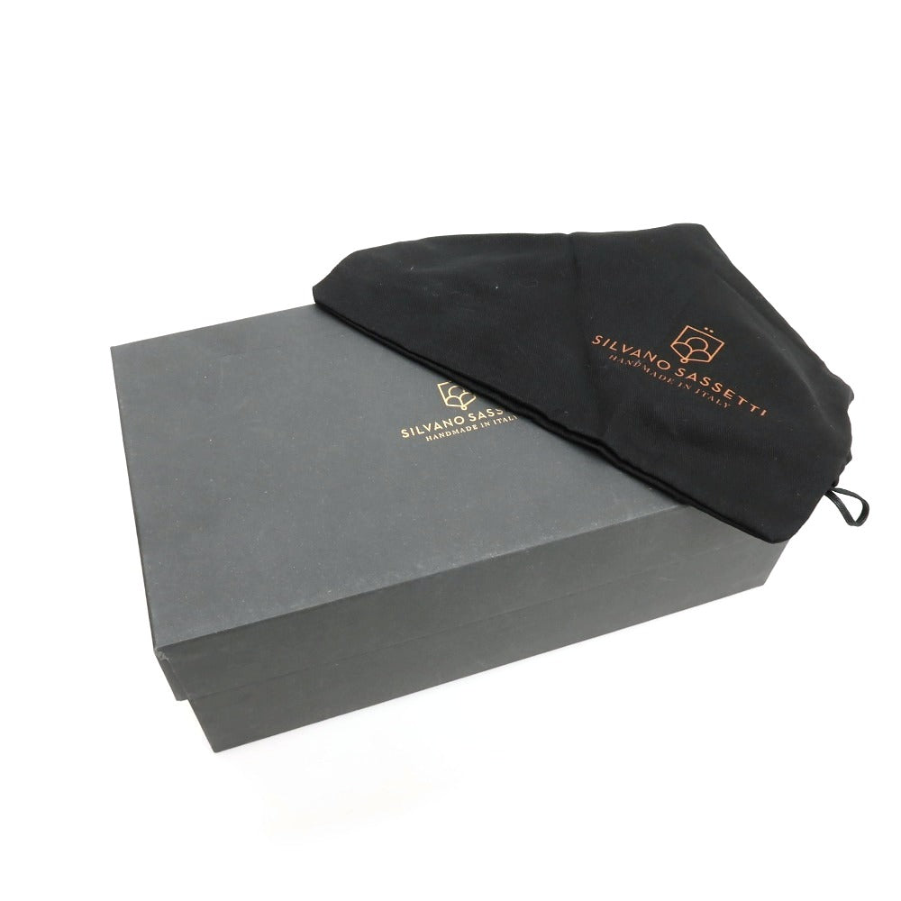 【中古】シルバノサセッティ SILVANO SASSETTI レザー ドレスシューズ ブラック【サイズ7.5】【 状態ランクB 】【 メンズ 】