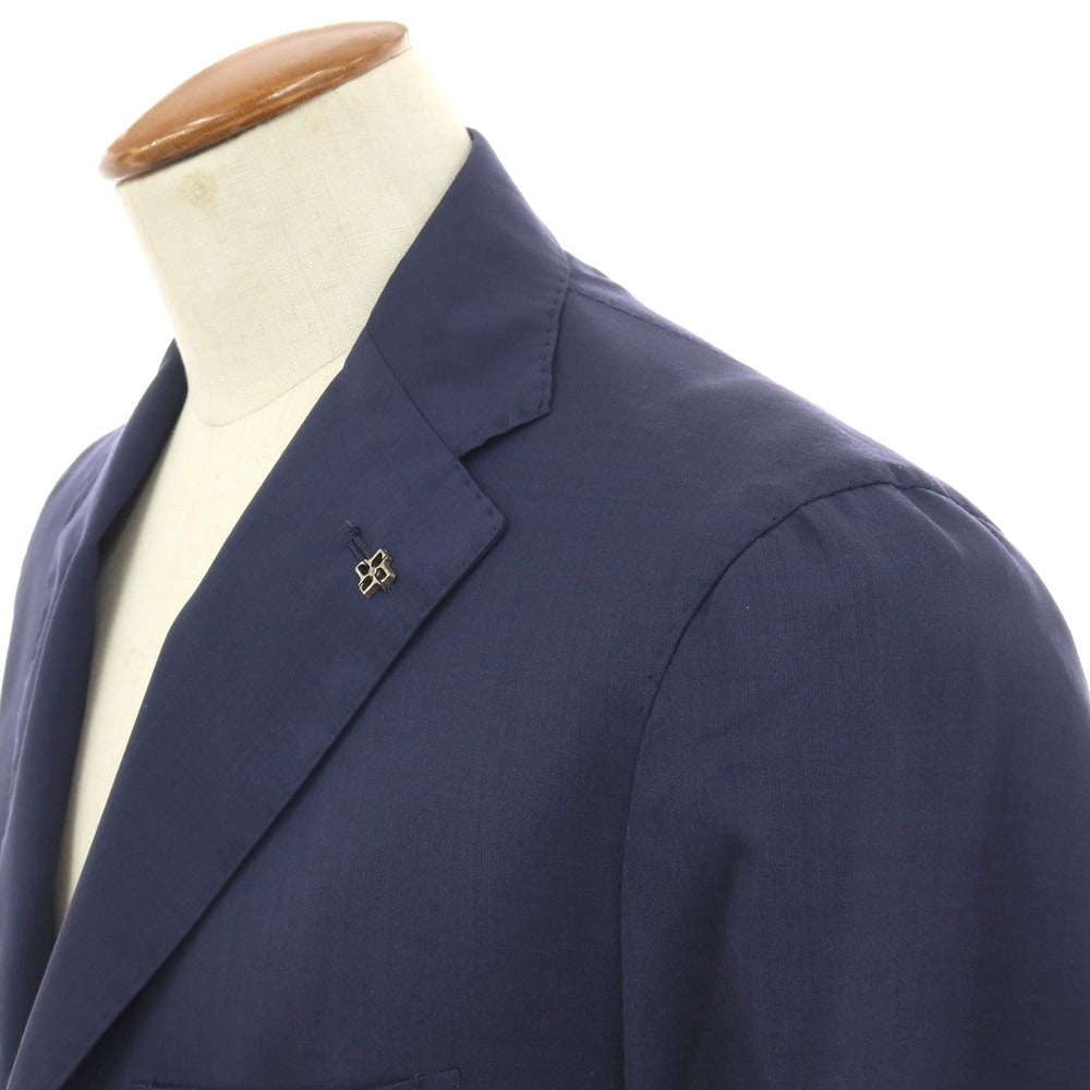 【中古】タリアトーレ TAGLIATORE ウールシルク 2B テーラードジャケット ネイビー【サイズ48】【 状態ランクA 】【 メンズ 】