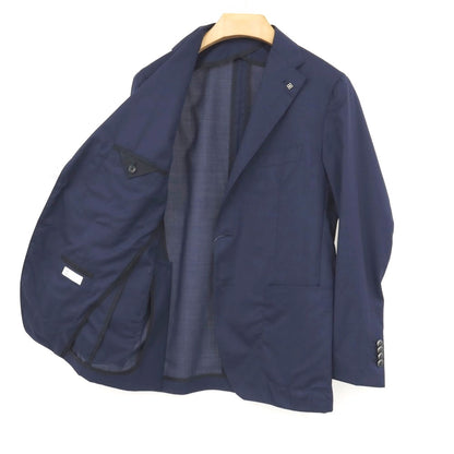【中古】タリアトーレ TAGLIATORE ウールシルク 2B テーラードジャケット ネイビー【サイズ48】【 状態ランクA 】【 メンズ 】