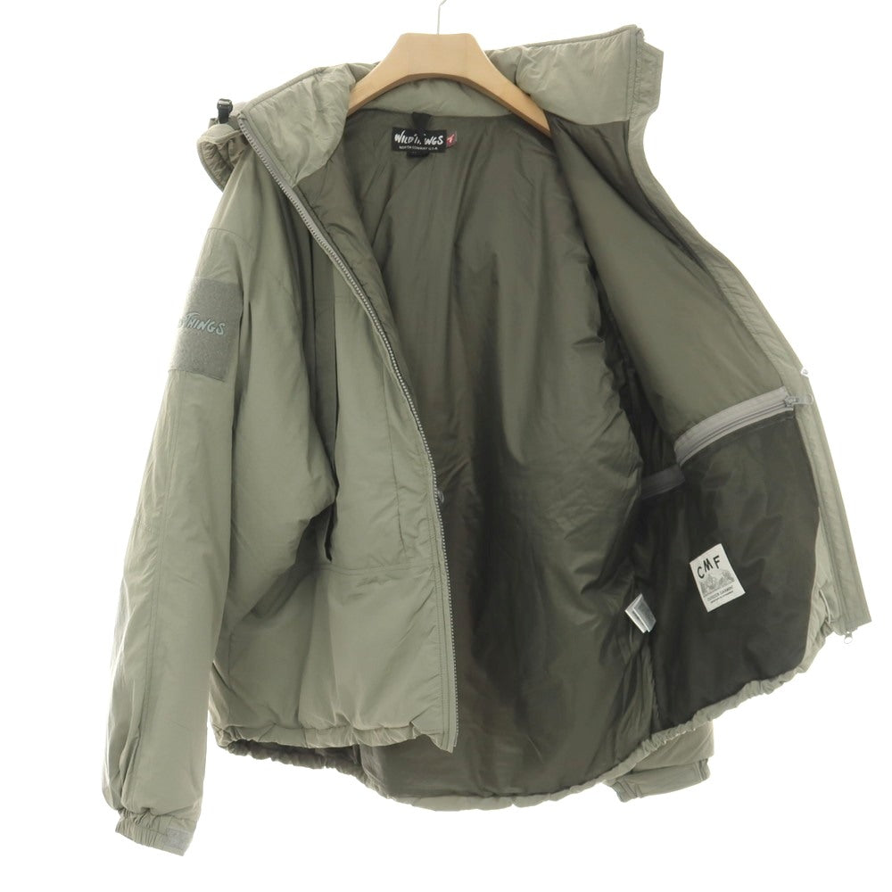 【中古】シーエムエフアウトドアガーメント CMF OUTDOOR GARMENT × WILD THINGS ナイロン モンスターパーカ 中綿ブルゾン アルファグリーン【サイズL】【 状態ランクB 】【 メンズ 】