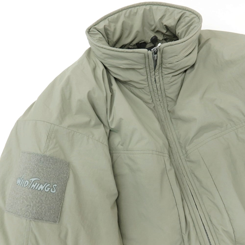 【中古】シーエムエフアウトドアガーメント CMF OUTDOOR GARMENT × WILD THINGS ナイロン モンスターパーカ 中綿ブルゾン アルファグリーン【サイズL】【 状態ランクB 】【 メンズ 】