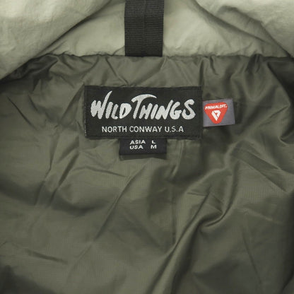 【中古】シーエムエフアウトドアガーメント CMF OUTDOOR GARMENT × WILD THINGS ナイロン モンスターパーカ 中綿ブルゾン アルファグリーン【サイズL】【 状態ランクB 】【 メンズ 】