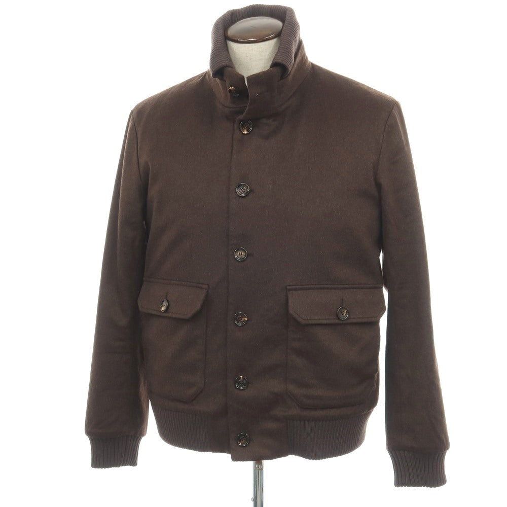 【中古】キーレッド ケイレッド KIRED カシミヤ 中綿ブルゾン ブラウン【サイズ50】【 状態ランクB 】【 メンズ 】