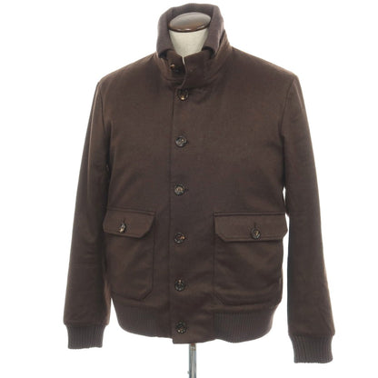 【中古】キーレッド ケイレッド KIRED カシミヤ 中綿ブルゾン ブラウン【サイズ50】【 状態ランクB 】【 メンズ 】