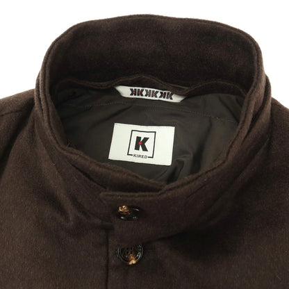 【中古】キーレッド ケイレッド KIRED カシミヤ 中綿ブルゾン ブラウン【サイズ50】【 状態ランクB 】【 メンズ 】