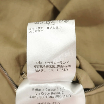 【中古】カルーゾ CARUSO リネン ジップアップブルゾン ベージュ【サイズ46】【 状態ランクB 】【 メンズ 】