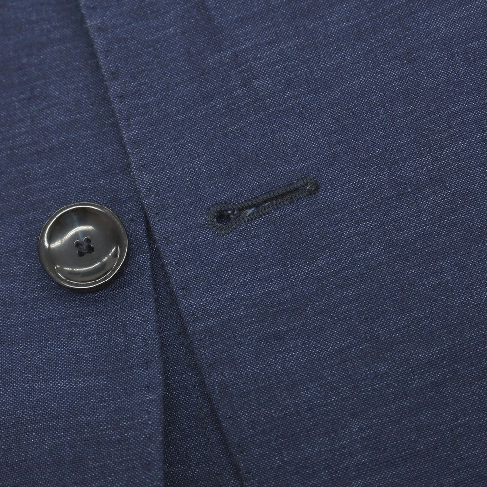 【中古】サルトリア ラトーレ SARTORIA LATORRE ウールリネン 3B テーラードジャケット ネイビー【サイズ50 Drop8R】【 状態ランクB 】【 メンズ 】
