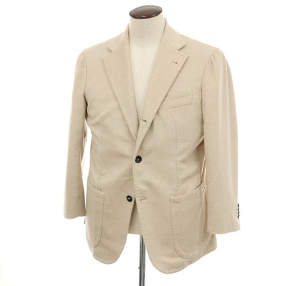 【中古】アルフォンソ シリカ Alfonso Sirica カシミヤ 3つボタン テーラードジャケット アイボリー【サイズ50】【 状態ランクB 】【 メンズ 】