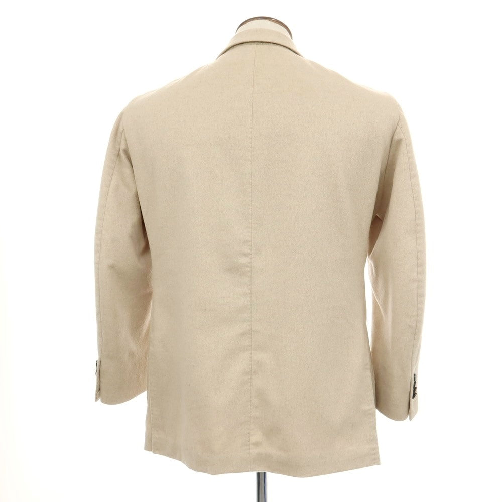 【中古】アルフォンソ シリカ Alfonso Sirica カシミヤ 3つボタン テーラードジャケット アイボリー【サイズ50】【 状態ランクB 】【 メンズ 】