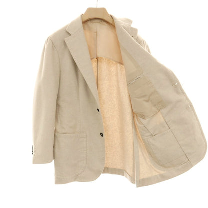 【中古】アルフォンソ シリカ Alfonso Sirica カシミヤ 3つボタン テーラードジャケット アイボリー【サイズ50】【 状態ランクB 】【 メンズ 】
