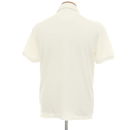 【中古】フェデーリ FEDELI コットン 半袖ポロシャツ ホワイト【サイズ48】【 状態ランクC 】【 メンズ 】
