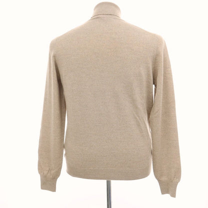 【中古】グランサッソ GRAN SASSO ウール タートルネック プルオーバーニット モカベージュ【サイズ50】【 状態ランクA 】【 メンズ 】