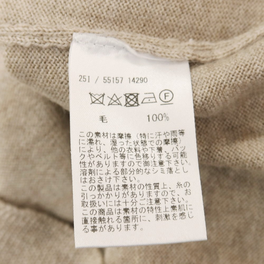 【中古】グランサッソ GRAN SASSO ウール タートルネック プルオーバーニット モカベージュ【サイズ50】【 状態ランクA 】【 メンズ 】