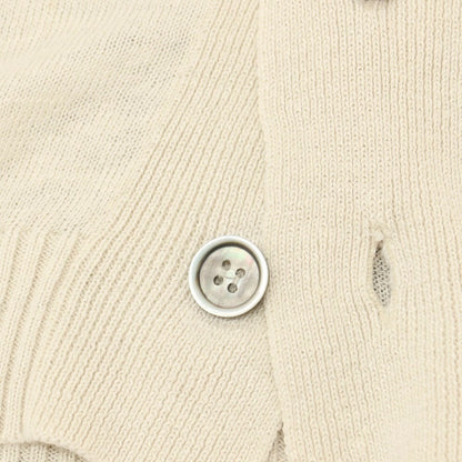 【中古】セッテフィーリ カシミア Settefili Cashmere ハイゲージ リネンコットン ショールカラー ニット カーディガン ライトベージュ【サイズ50/M】【 状態ランクB 】【 メンズ 】