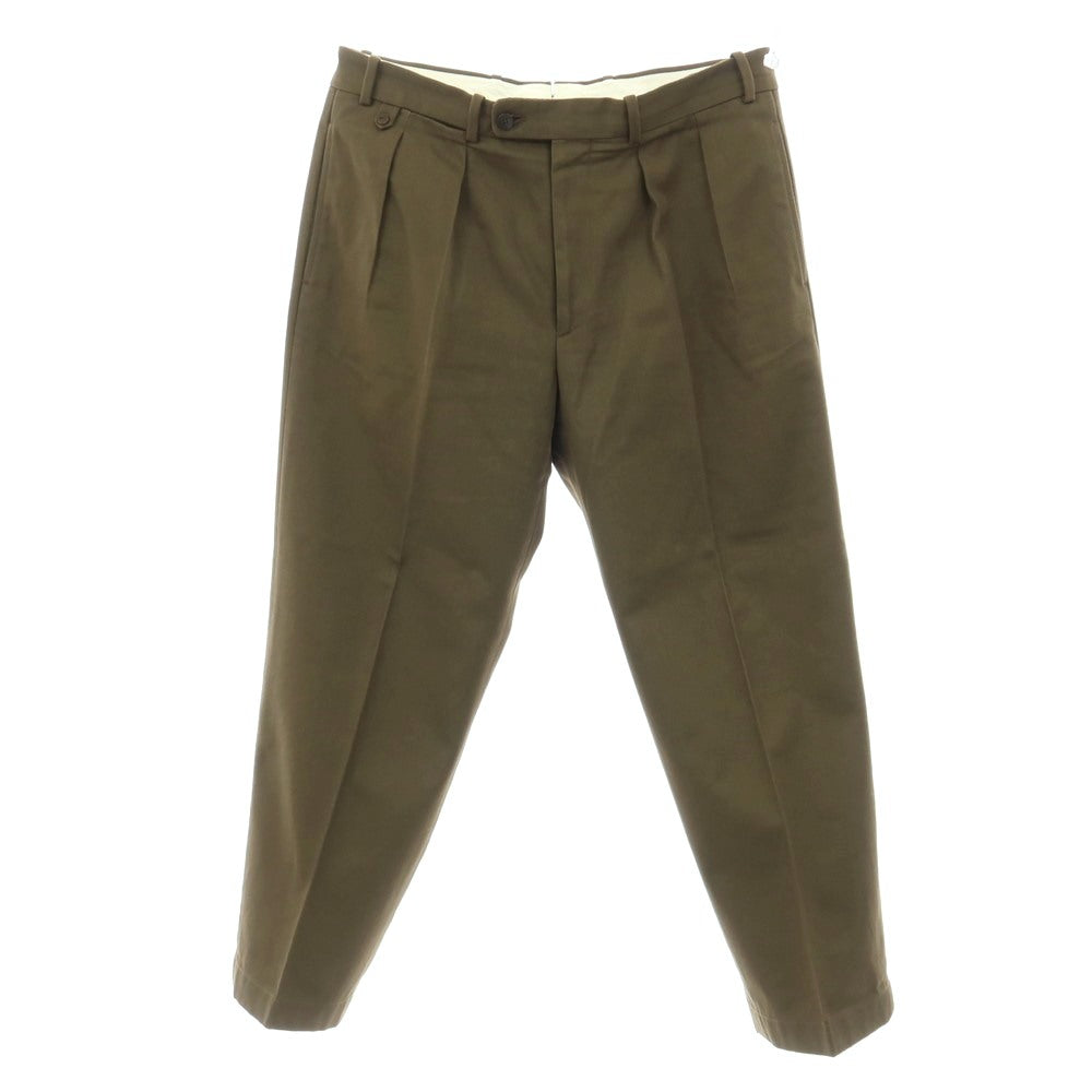 【中古】ベルナール ザンス BERNARD ZINS BAC J コットン カジュアルスラックスパンツ オリーブ【サイズ42】【 状態ランクB 】【 メンズ 】