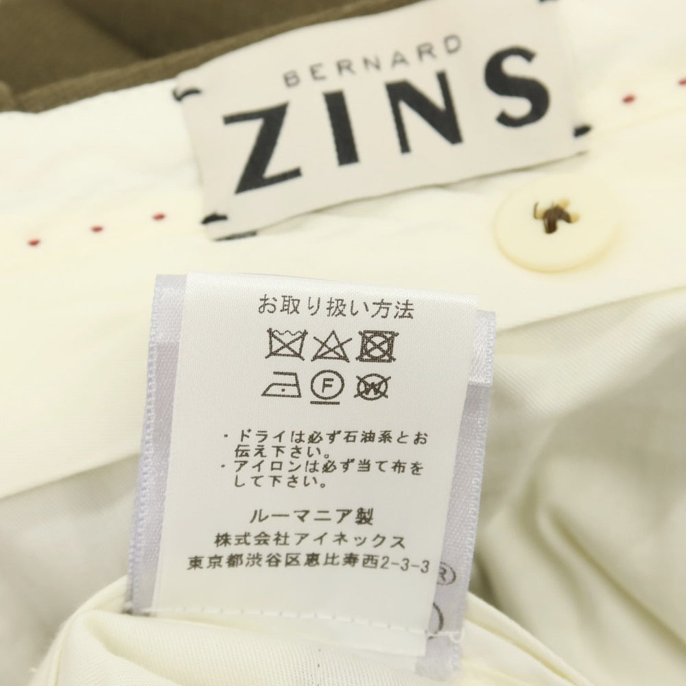 【中古】ベルナール ザンス BERNARD ZINS BAC J コットン カジュアルスラックスパンツ オリーブ【サイズ42】【 状態ランクB 】【 メンズ 】