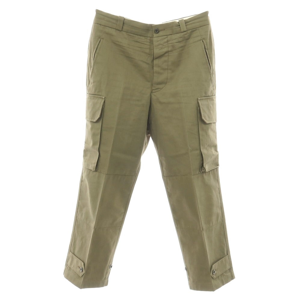 【中古】タンジェント Tangent コットン ヘリンボーン カーゴパンツ オリーブ【サイズ48】【 状態ランクB 】【 メンズ 】