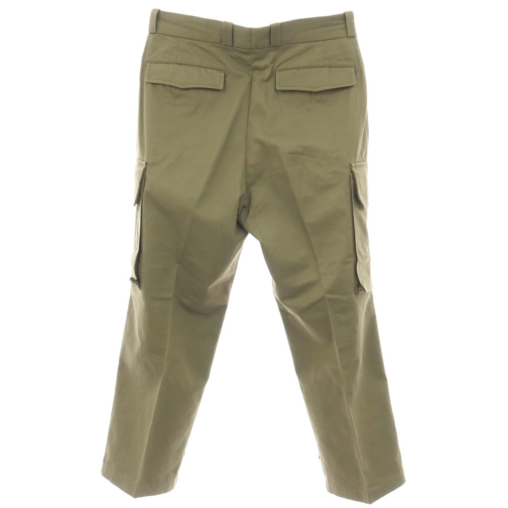 【中古】タンジェント Tangent コットン ヘリンボーン カーゴパンツ オリーブ【サイズ48】【 状態ランクB 】【 メンズ 】