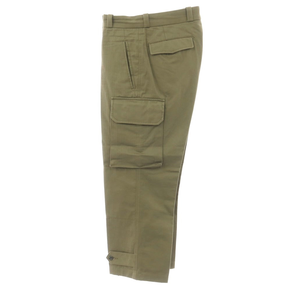 【中古】タンジェント Tangent コットン ヘリンボーン カーゴパンツ オリーブ【サイズ48】【 状態ランクB 】【 メンズ 】