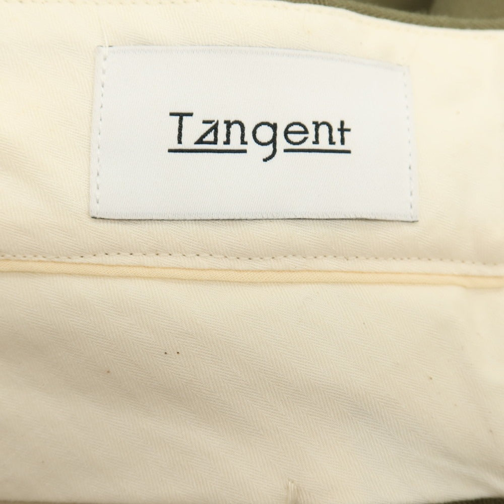 【中古】タンジェント Tangent コットン ヘリンボーン カーゴパンツ オリーブ【サイズ48】【 状態ランクB 】【 メンズ 】