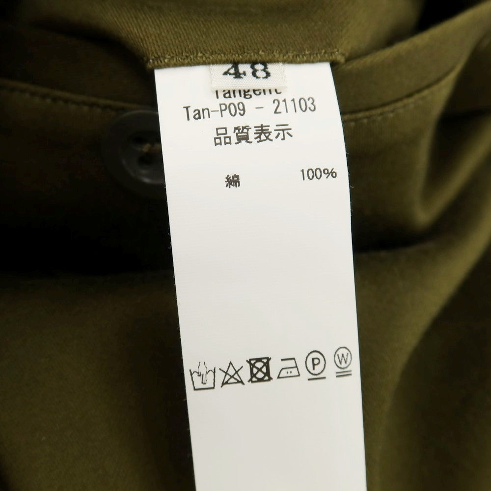 【中古】タンジェント Tangent コットン イージーカジュアルスラックスパンツ オリーブ【サイズ48】【 状態ランクB 】【 メンズ 】