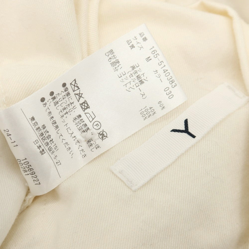 【中古】ワイ Y コットンセルロース イージーカジュアルスラックスパンツ オフホワイト【サイズM】【 状態ランクC 】【 メンズ 】