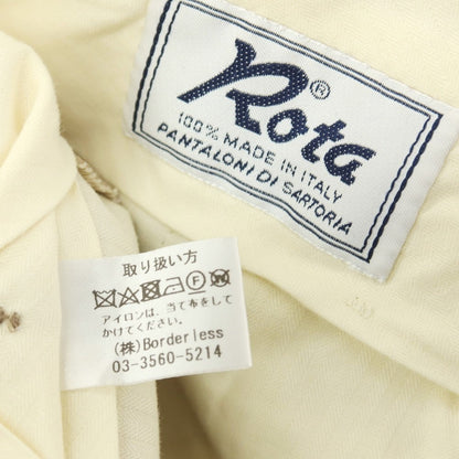 【中古】ロータ ROTA ストレッチ ウールナイロン ドレススラックスパンツ ベージュ【サイズ49】【 状態ランクA 】【 メンズ 】