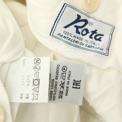 【中古】ロータ ROTA コットン カジュアルスラックスパンツ ホワイト【サイズ48】【 状態ランクC 】【 メンズ 】
