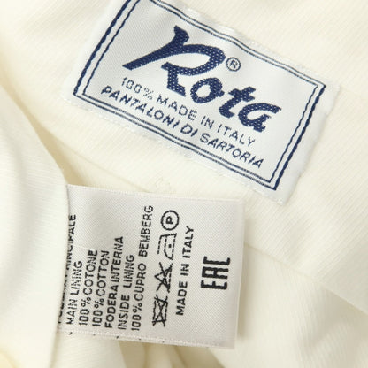 【中古】【未使用】ロータ ROTA コットン ショートパンツ ホワイト【サイズ48】【 状態ランクS 】【 メンズ 】