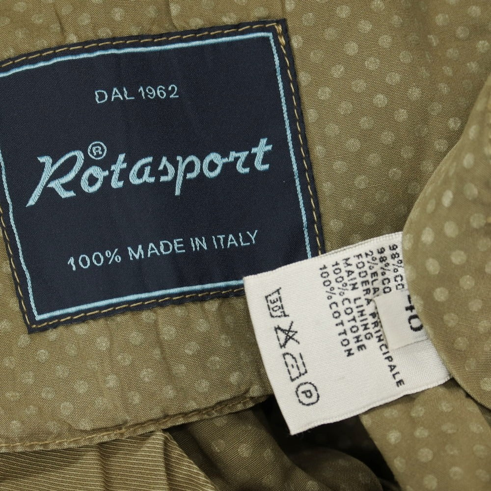 【中古】ロータスポーツ ROTA SPORTS ストレッチ コットン カジュアルスラックスパンツ オリーブ【サイズ48】【 状態ランクB 】【 メンズ 】