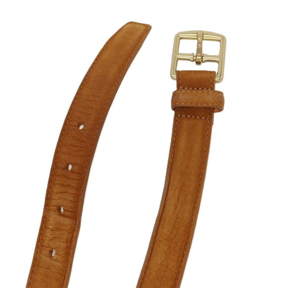 【中古】メゾン ボワネ MAISON BOINET ヌバック レザー ベルト キャメルxゴールド【サイズ36/90】【 状態ランクC 】【 メンズ 】