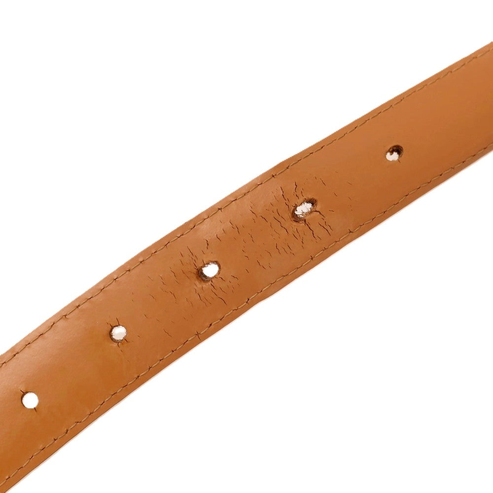 【中古】メゾン ボワネ MAISON BOINET ヌバック レザー ベルト キャメルxゴールド【サイズ36/90】【 状態ランクC 】【 メンズ 】